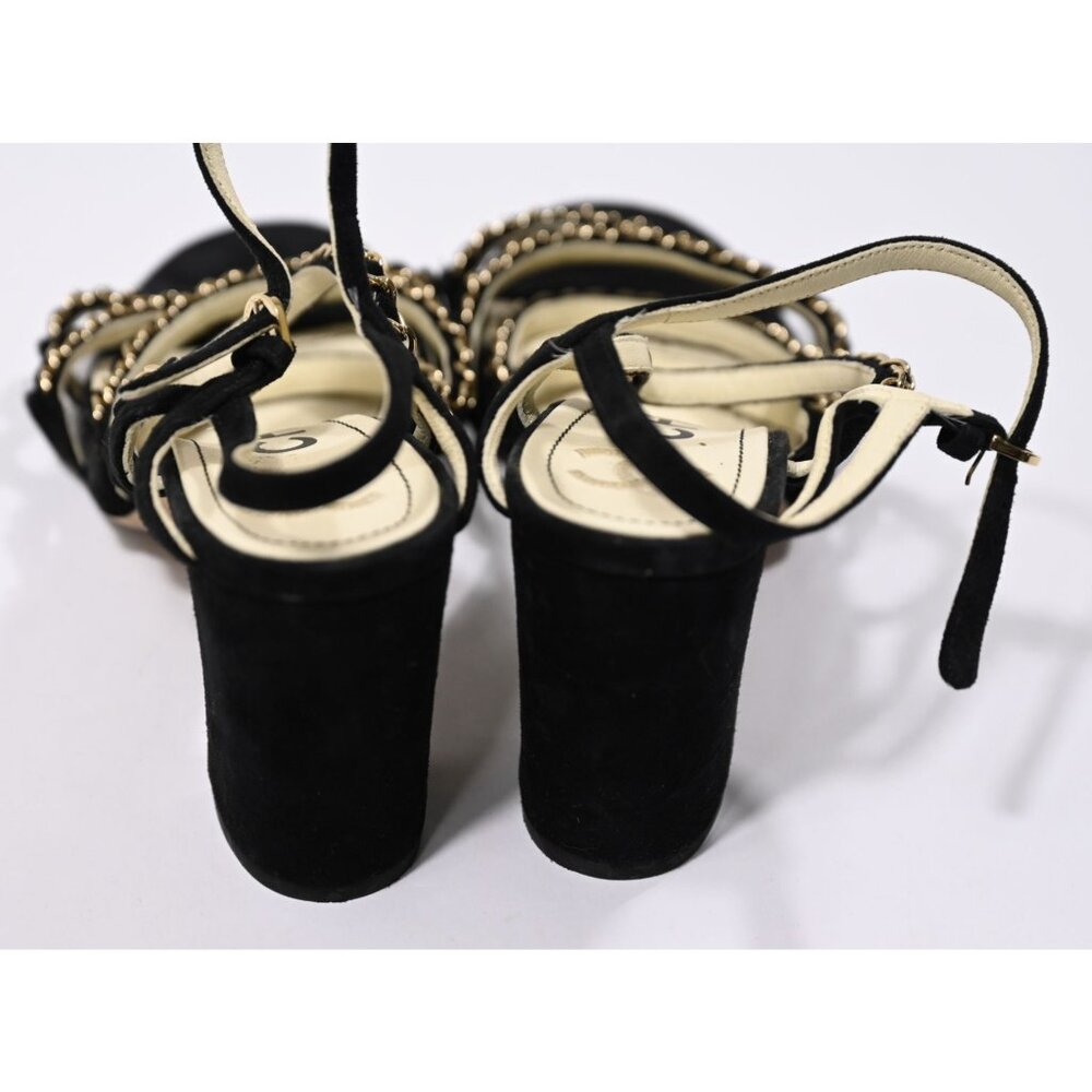 Chanel Chain Link Sandals in Black - Picture 4 of 7